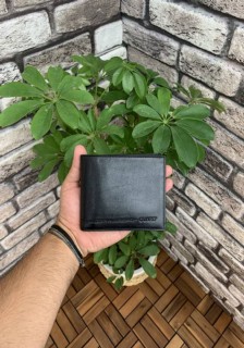 Wallet - Black Horizontal Leather Men's Wallet 100345788 - Turkey