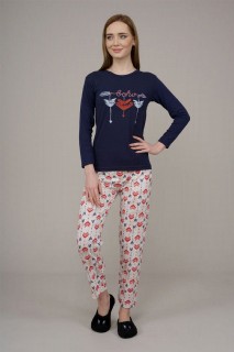 Lingerie & Pajamas - Gemustertes Pyjama-Set für Damen 100325717 - Turkey