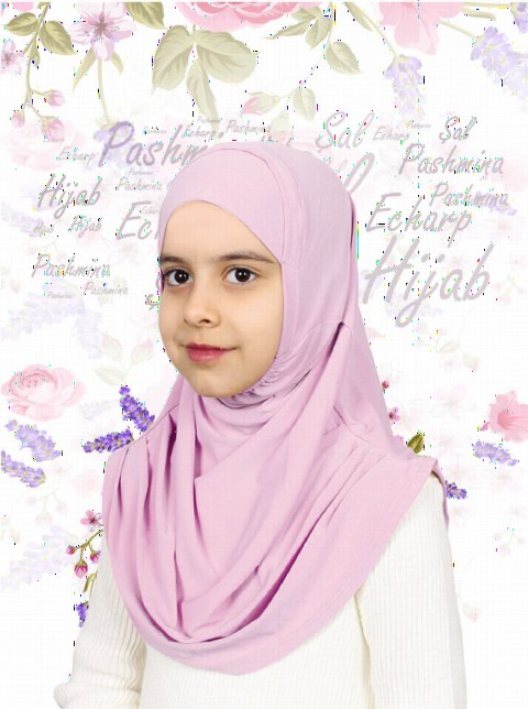 Girls Hijab - صورتی روشن - کد: 78-28 - Turkey