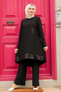 Cloth set - Black Hijab Suit Dress 100336432 - Turkey