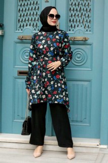 Outwear - Schwarzes Hijab-Anzugkleid 100338867 - Turkey