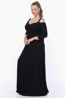 Plus Size Long Fruco Dress 100276368