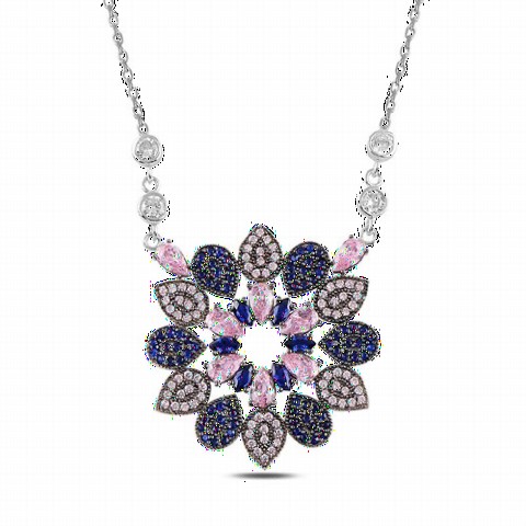 Necklaces - Special Design Drop Model Silver Necklace 100347639 - Turkey