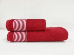 Other Accessories - Ensemble de serviettes de bain double en coton Honeysuckle Rouge 100329552 - Turkey