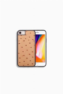 iPhone Case - آيفون 6 / 6s / 7 غطاء هاتف جلدي بنمط نعام طابا 100345968 - Turkey