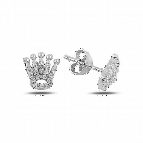 Jewelry & Watches - King's Crown Silver Earring 100347101 - Turkey