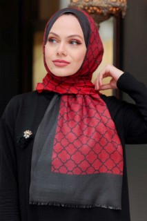 Woman Hijab & Scarf - شال حجاب أحمر كلاريت 100339349 - Turkey