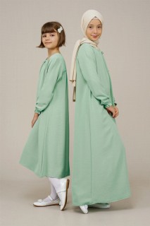 Daily Dress - Young Girl Collar Ruffle Detailed Dress 100352516 - Turkey