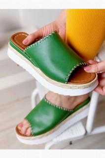 Aurora Green Filled Sole Slippers 100344259