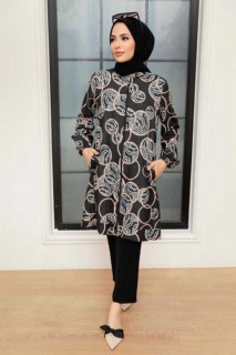 Cloth set - Black Hijab Suit Dress 100341308 - Turkey