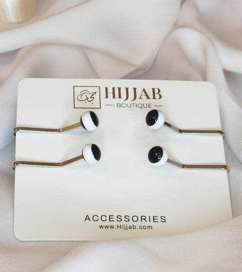 Hijab Accessories - 4 pcs Muslim Hijab Clip Scarf 100298839 - Turkey