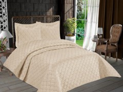 Dowry Bed Sets - Couvre-lit double matelassé Lisbon Crème 100330336 - Turkey