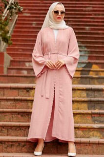 Powder Pink Hijab Abaya 100338903