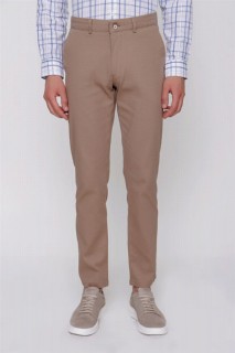 Men's Tan Carnival Dynamic Fit Relaxed Fit Linen Trousers 100350874