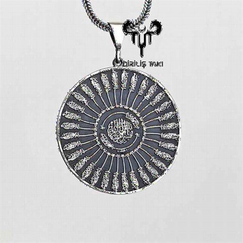 Men - Thirty-Five Basmalah Silver Necklace 100348267 - Turkey