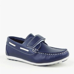 Kids - Navy Blue Velcro Casual Boy's Shoes 100316938 - Turkey