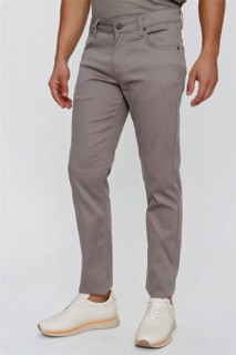 pants - Men's Mink Fuji Cotton 5 Pocket Dynamic Fit Trousers 100350975 - Turkey