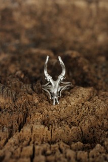 Silver Rings 925 - Adjustable Horn Design Men's Ring 100319195 - Turkey