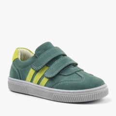 Kids - حذاء رياضي للأطفال من  باللون الأخضر والأخضر مصنوع من الجلد الطبيعي 100352488 - Turkey