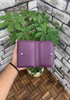 Multi-Compartment Purple Stylish Leather Women's Wallet 100346080