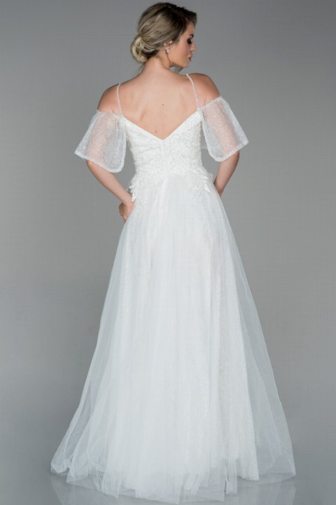 Evening Dress Long Stone Tulle Engagement Dress 100296838
