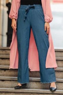 Pants - Navy Blue Hijab Trousers 100334529 - Turkey