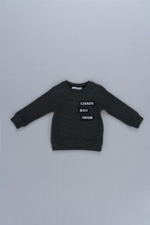 Woman Clothing - Ribbed Boys Sweatshirt 100326204 - Turkey