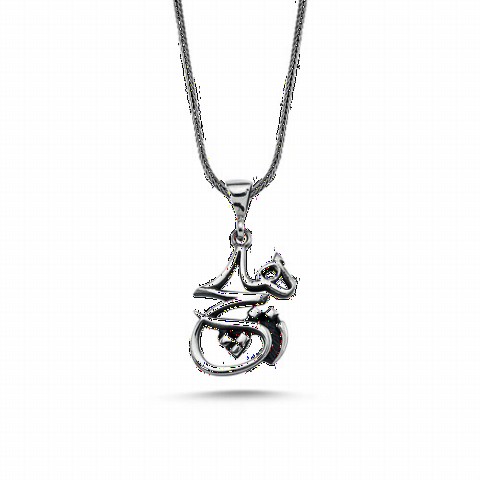 Necklace - Never Inscription Silver Necklace 100348249 - Turkey