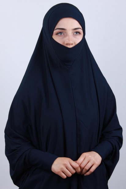 5XL Veiled Hijab Navy 100285104