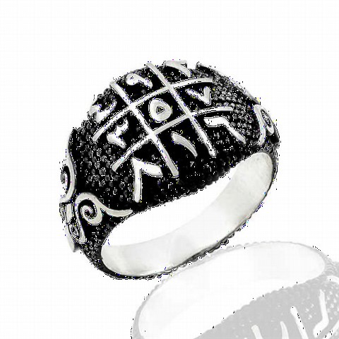 Others - Ebced Affordable Silver Men's Ring on Black Background 100348715 - Turkey