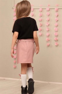 Girl's New Little Lady Powder Leather Skirt Suit 100328071