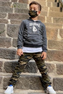 Boys Homme Camouflage Tracksuit 100326643