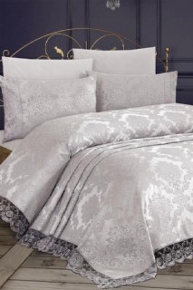 French Lace Kure Bedspread Gray 100260110