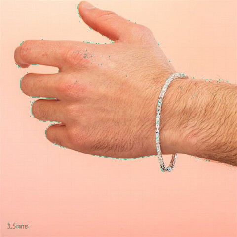 Classic King White Silver Bracelet 100346560