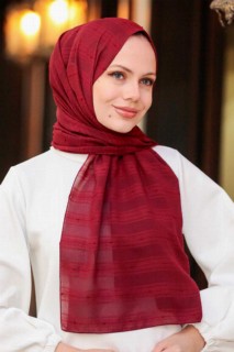 Other Shawls - Claret Red Hijab Shawl 100339277 - Turkey