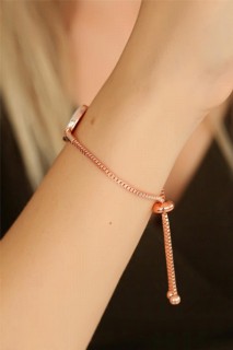 White Color O Letter Women's Bracelet With Elevator Chain 100318732