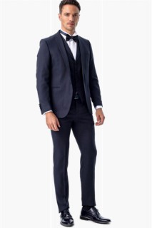 Men's Navy Blue Santorini Slimfit Vest Tuxedo 100350556