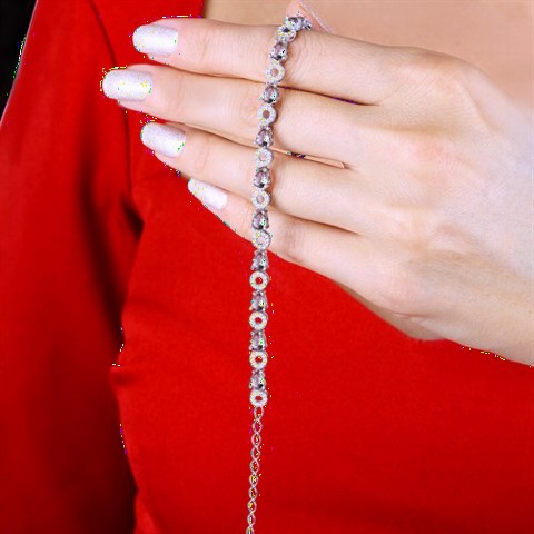 Zultanite Stone Drop Motif Women's Sterling Silver Bracelet 100349634