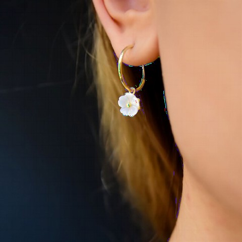 Snowdrop Flower Ring Silver Earrings Gold 100349585