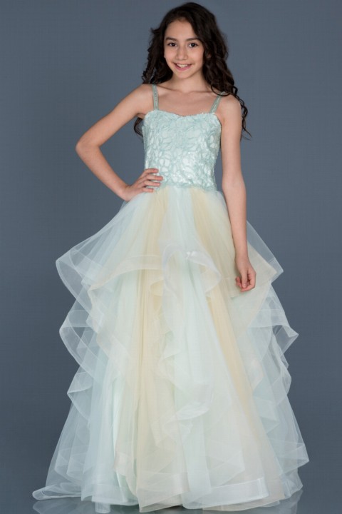 Wedding & Evening - Evening Dress Strap Princess Child Evening Dress 100297595 - Turkey