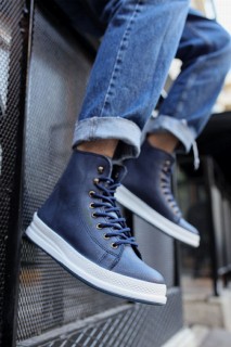 Men's Boots NAVY BLUE 100341950