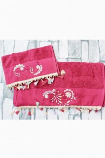 Dowry Land Delfina Embroidered 2 Pcs Towel Set Fuchsia 100330195