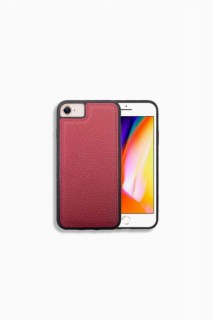 iPhone Case - حافظة هاتف من الجلد باللون العنابي لهواتف ايفون 6 / 6s / 7 100345967 - Turkey