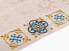 Dowry Land Set of 6 Iris Hand Face Towels Brown Cream 100329736