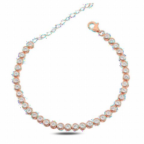 Bracelet - Waterway Silver Bracelet Rose Color 100347231 - Turkey