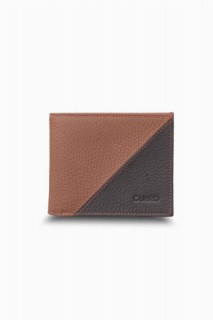 Wallet - Marron mat - Portefeuille horizontal en cuir marron 100345723 - Turkey