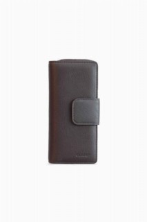 Guard Brown Zippered Leather Hand Portfolio 100345699
