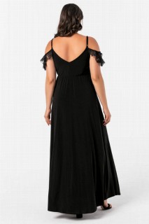 Plus Size Evening Dress With Lace Decollete Shoulder 100276399