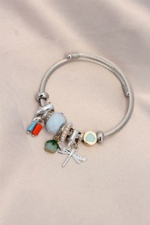 Jewelry & Watches - Dragonfly Detailed Stone Charm Bracelet 100318981 - Turkey