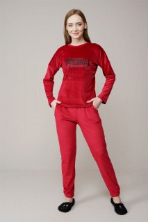 Pajamas - Women's Velvet Pajamas Set 100325837 - Turkey